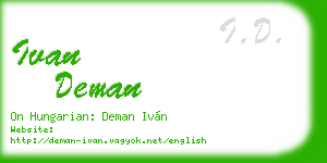 ivan deman business card